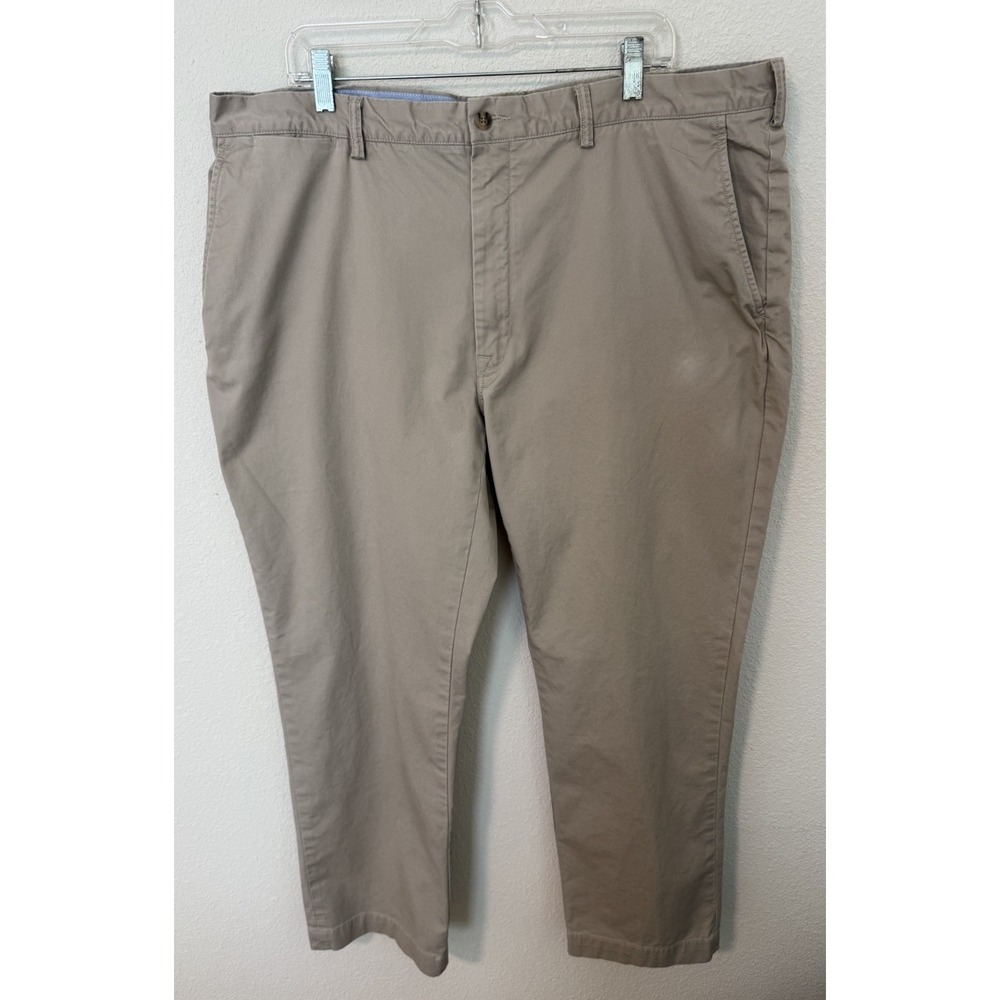 Polo Ralph Lauren Chino Pants 42x32 Stretch Classic Fit Khaki Tan Casual - READ
